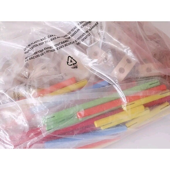 First Learning Classic Wood Builder Blocks and Dowels 200+ Pieces Multi-Color - Picture 2 of 7